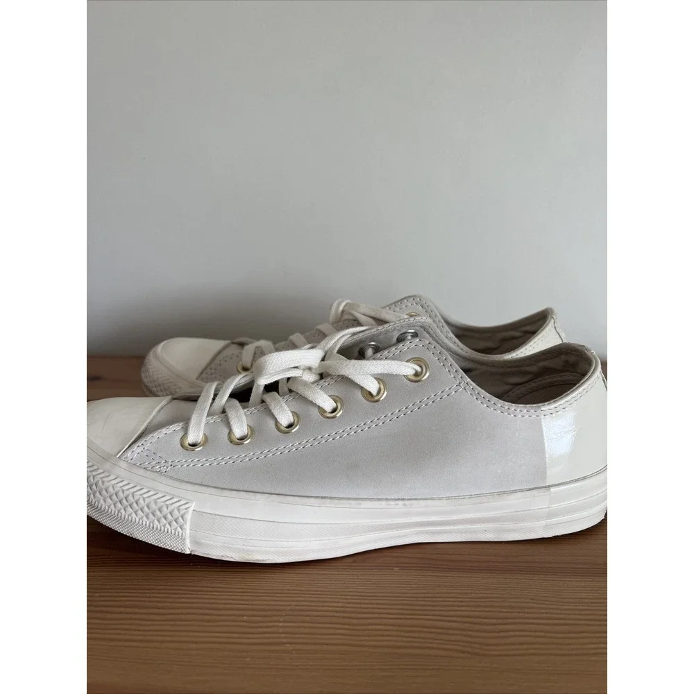 Converse All Star Blocked Nubuck CTAS Ox Egret Driftwood-159528C Size 8 Leather